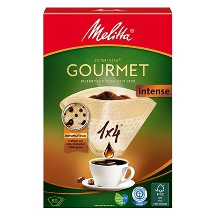 Obrazek 4006508208821 MELITTA PAPIEROWE FILTRY DO KAWY 1X4 GOURMET 80 SZT. FCF01_MG